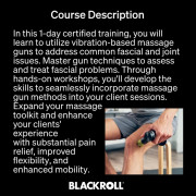 BLACKROLL® FASCIA GUN Specialist 筋膜槍按摩師證書課程